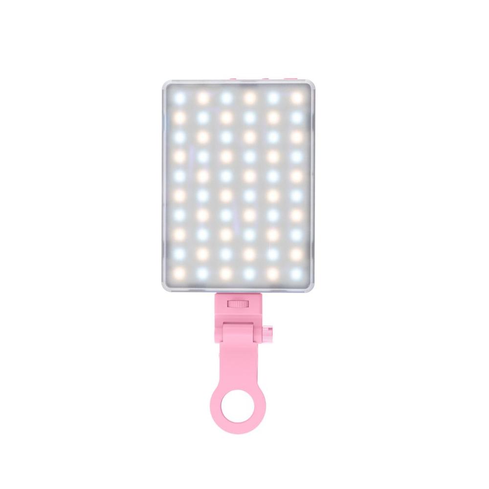 Luz Led Selfie Para Celular Alta Potencia Licht-101R Rosada