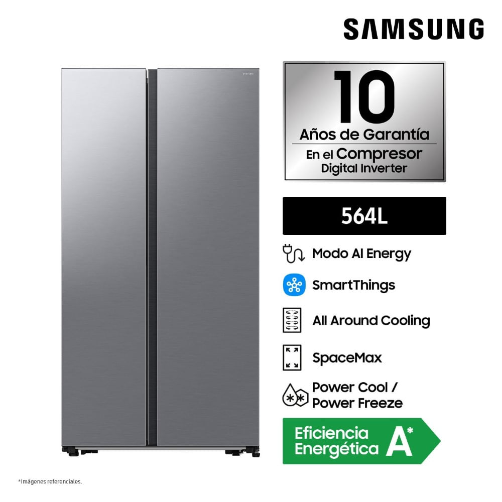 Refrigeradora Samsung All Around Cooling 564Lt Plata RS57DG4000M9/PE