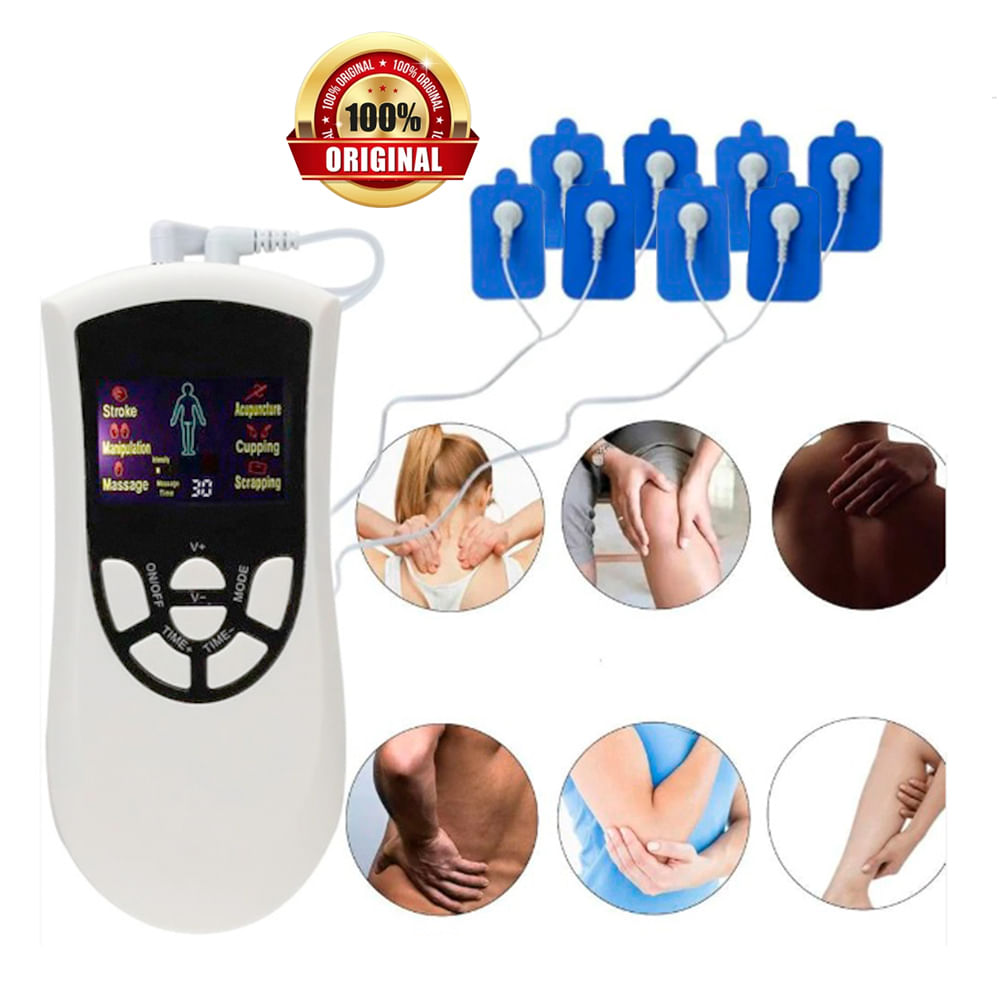 Electroestimulador Tens Blueidea 8 parches
