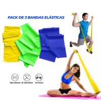 Bandas Elásticas Ligas Pack Set 3 Bandas Latex