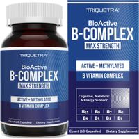B Complex Complejo de Vitaminas B BioActive Metilado Con Metilfolato  12 Vitaminas B