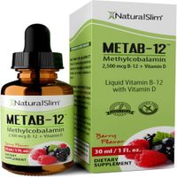 NaturalSlim METAB-12 Metilcobalamina B12  Vitamina D Líquida 30 ml