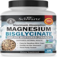 Suplemento quelado de bisglicinato de magnesio 180 caps