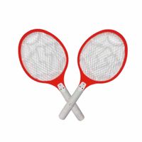 Pala Mosquitera Manual de Mano para Eliminacion Segura de Mosquitos Rojo Y Regalo Sticker