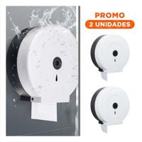 Pack2 Base de papel higienico jumbo en blanco y negro para uso diario en hogar Y Regalo Sticker