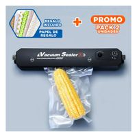 Pack2 Sellador Portatil Electrico para Bolsas Al Vacio Negro