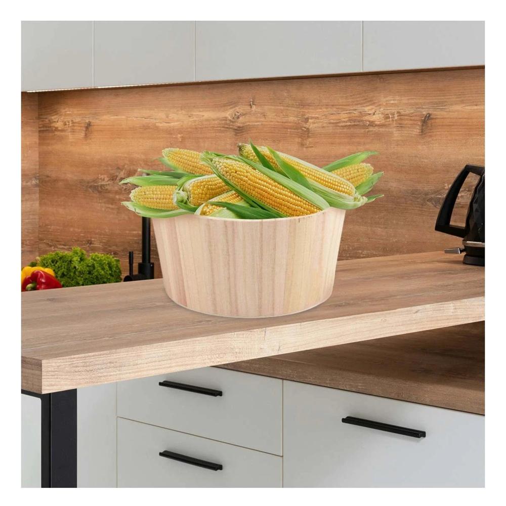 Cubo de Madera Circular 20x10cm para Organizar el Hogar con mucha Elegancia Y Papel Regalo