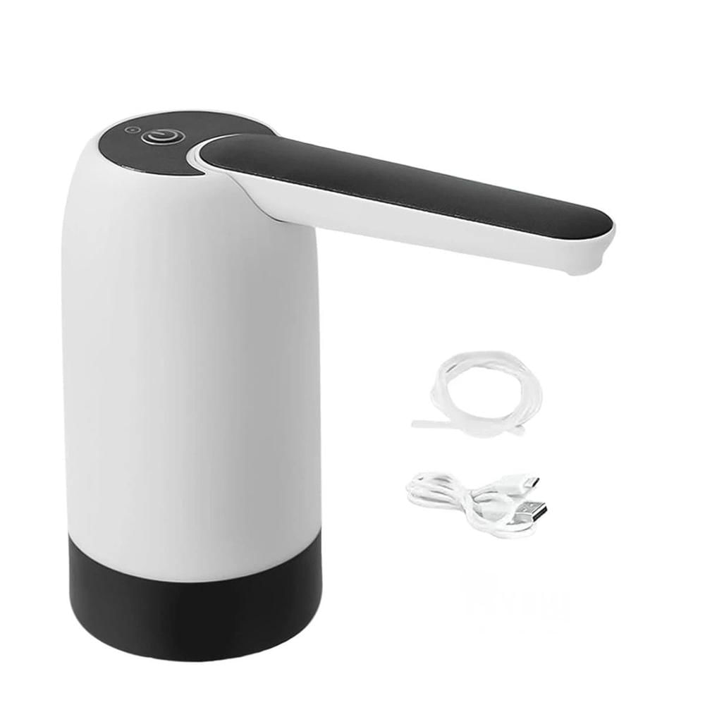 Dispensador Portatil de Agua Electrico Recargable Blanco Para Botellones Y Regalo Sticker