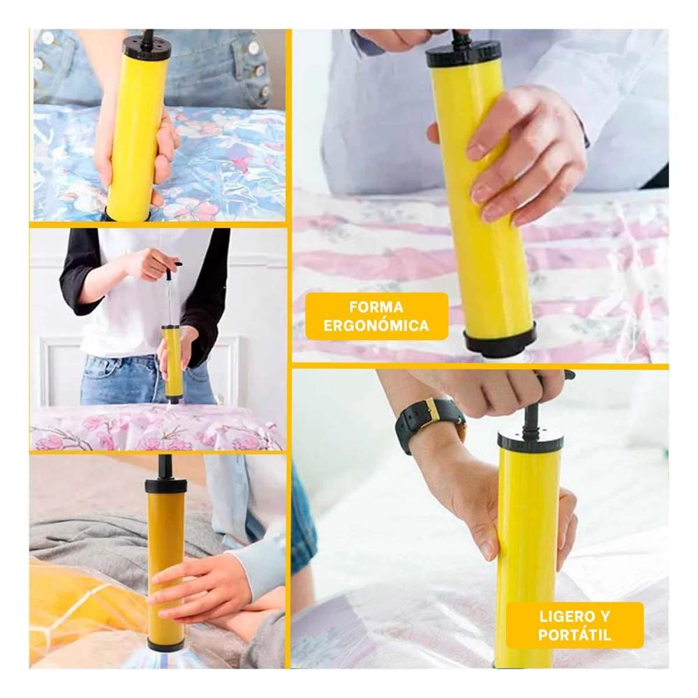 Aspirador Manual de Aire para Conservacion de Alimentos en Bolsas Y Ligas Regalo