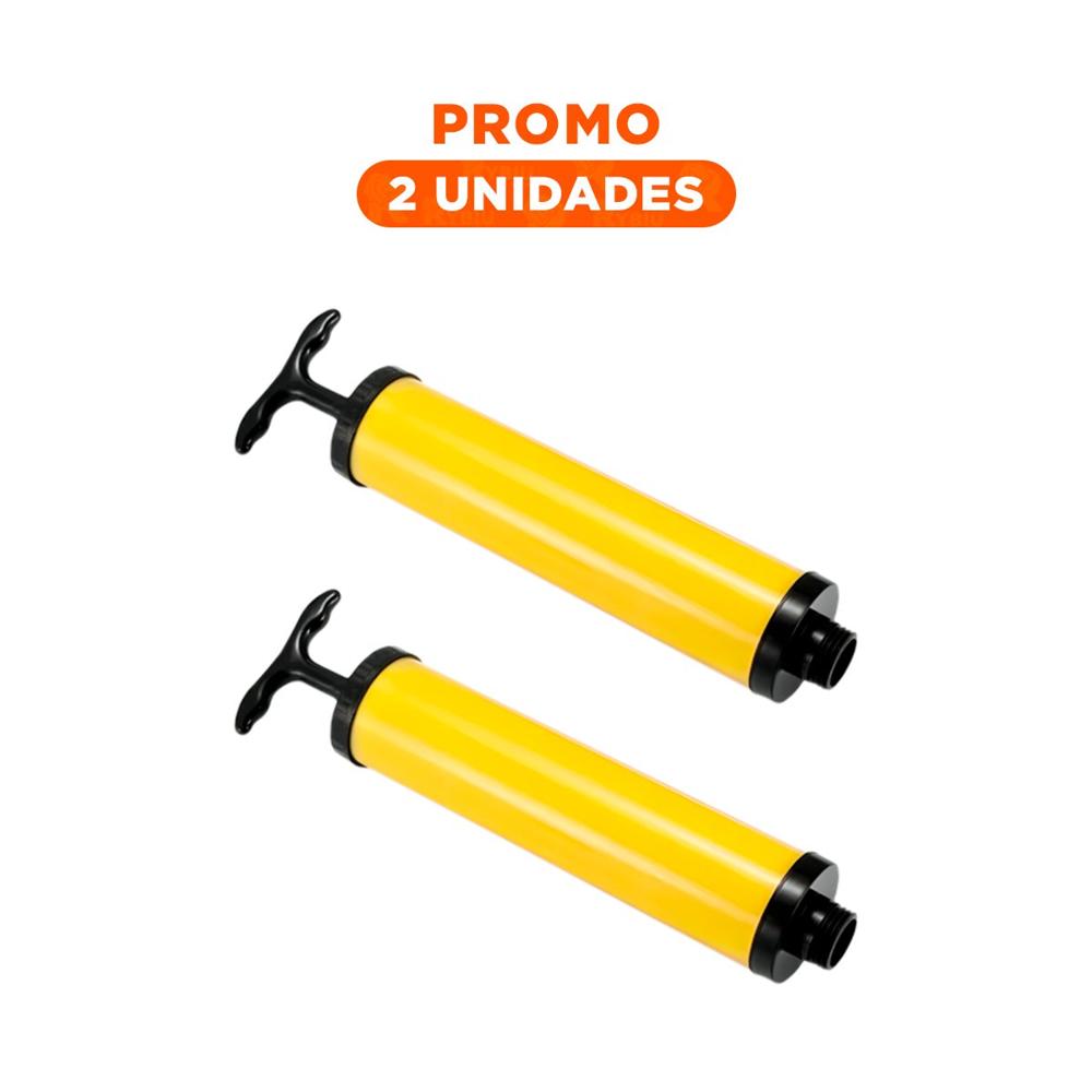 Pack2 Extractor de Aire para Bolsas al Vacio Uso Domestico Color Amarillo Y Regalo Sticker