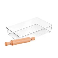 Caja Acrilica Transparente Rectangular para Cocina y Hogar Practico Y Regalo Sticker