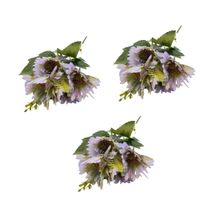 Pack de 3 Bouquet Artificiales De 5 Margaritas De 25Cm BG605450E-MO FLORIPASTORE