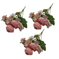 Pack de 3 Bouquets De Margaridas Y Ranúnculo De 26Cm BG305062-PK FLORIPASTORE