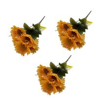Pack de 3 Bouquet Artificiales De 5 Margaritas De 25Cm BG605450E-BL FLORIPASTORE