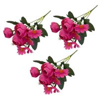 Pack de 3 Bouquets De Margaridas Y Ranúnculo De 26Cm BG305062-ROS FLORIPASTORE