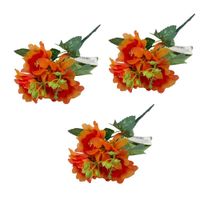 Pack de 3 Bouquet Artificiales De 5 Dalias De 28Cm BG505349V-NAR FLORIPASTORE