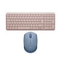Combo Inalambrico Teclado K250 Rosado y Mouse M170 Blue Gray Logitech