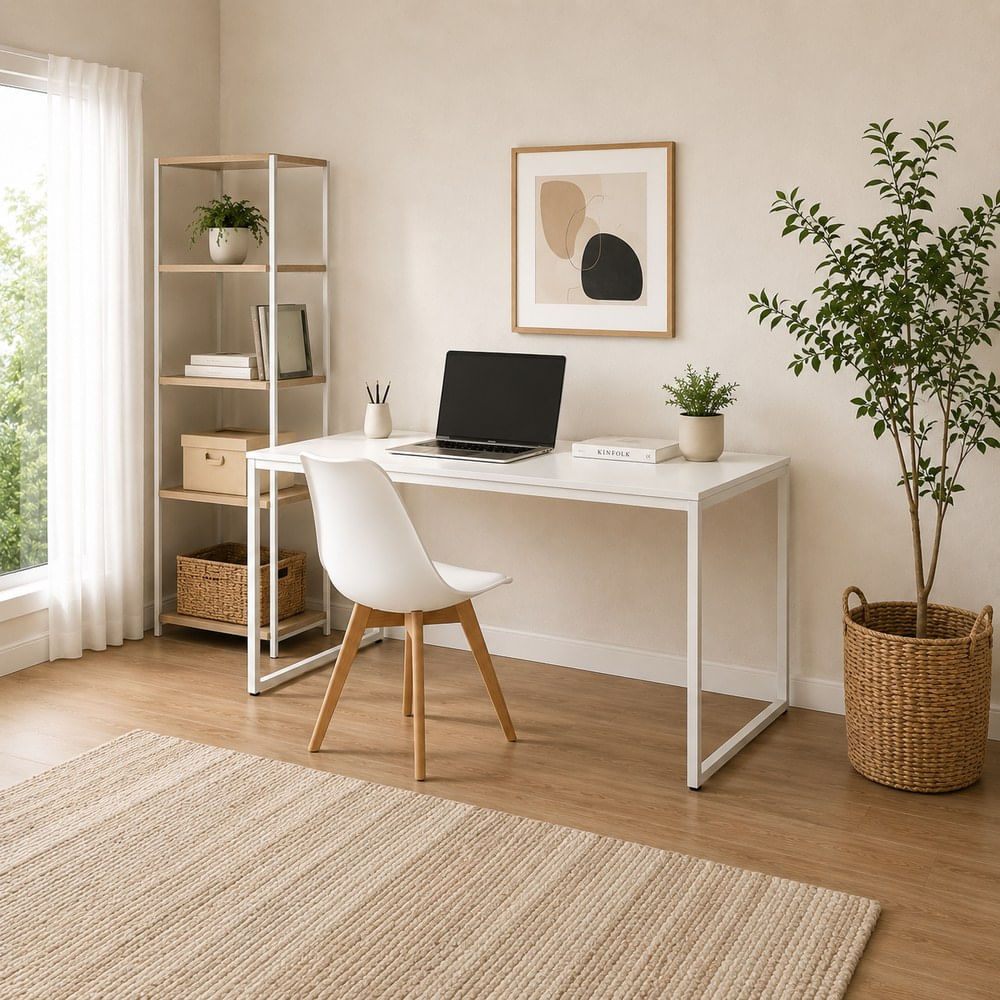 COMBO Escritorio Silla Vintage Larizza Ventitas Home Blanco