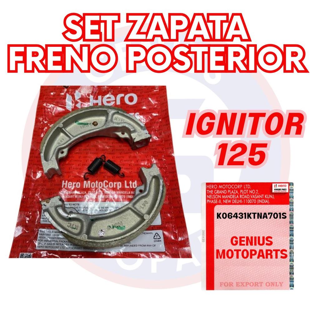 SET ZAPATA FRENO POSTERIOR IGNITOR 125 K06431KTNA701S