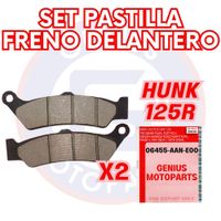 PACK DE 2 SETS PASTILLA FRENO DELANTERO HUNK 125R 06455-AAN-E00