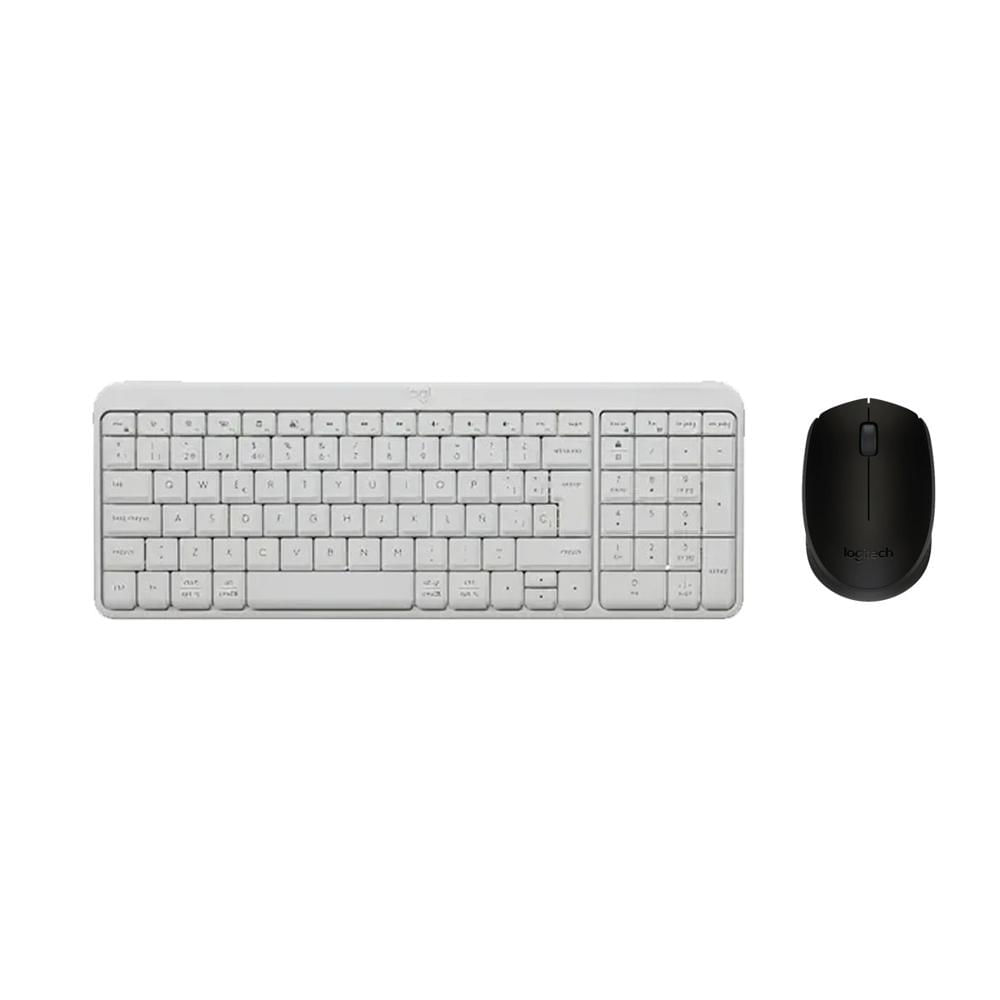Combo Inalambrico Teclado K250 Blanco y Mouse M170 Negro Logitech
