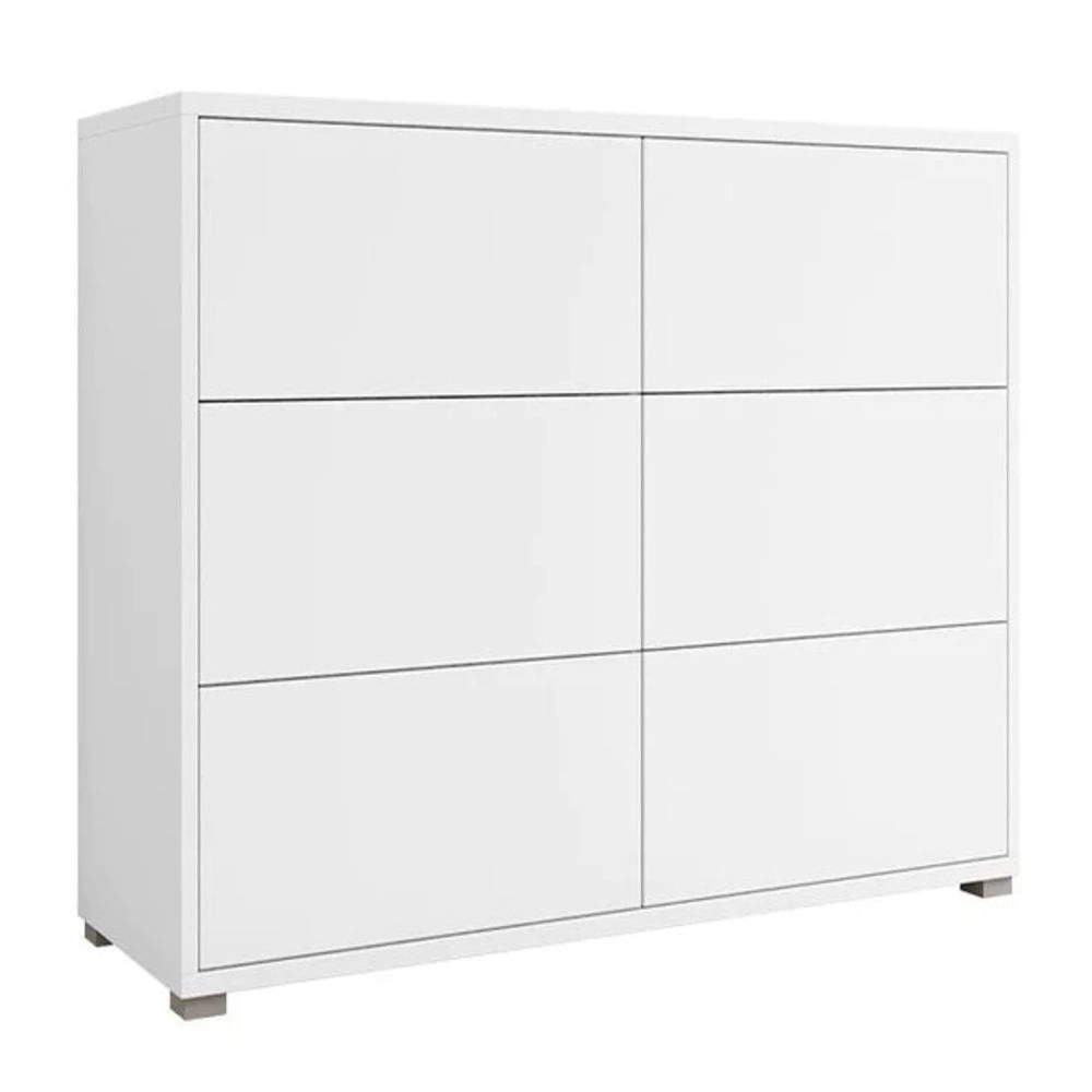 Cómoda Moderno Dawson Blanco R&R muebles