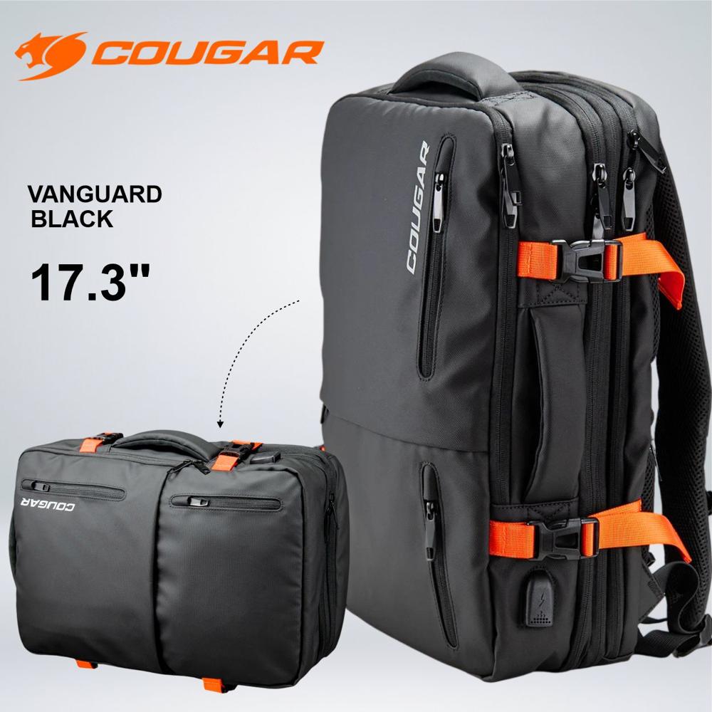 MOCHILA COUGAR 17.3 VANGUARD GAMING BLACK