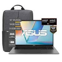 Laptop ASUS Vivobook S16 16"" AMD Ryzen 9 (serie 200) 16GB 512GB (con mochila) M3607HA-RP275W
