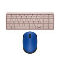 Combo Inalambrico Teclado K250 Rosado y Mouse M170 Azul Logitech