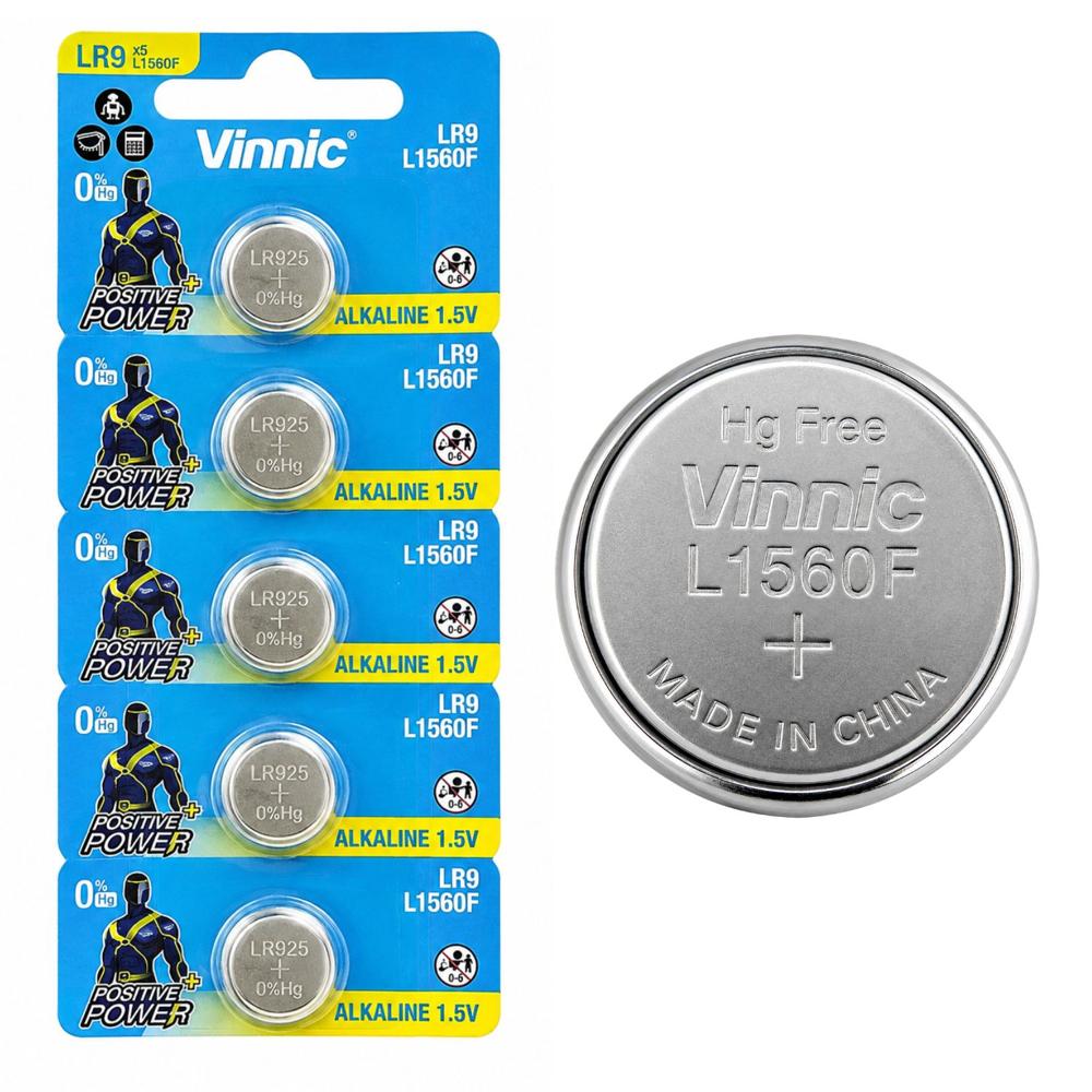 Pila Botón Alcalina 1.5V LR9 L1560 para Equipos Electrónicos y Dispositivos de Precisión