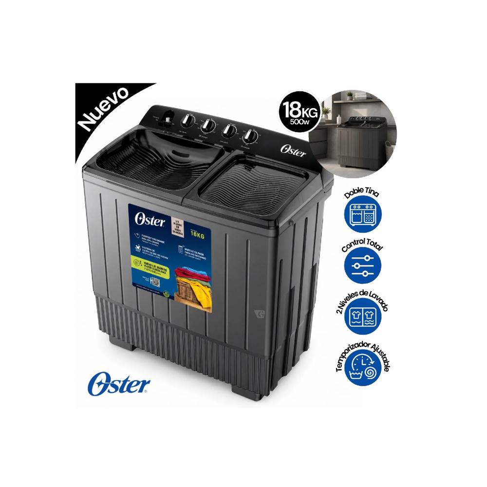 Lavadora Semiautomática Oster 18KG  OS PSAWMX18B