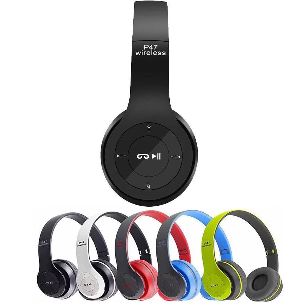 Audífonos P47 Inalámbricos con Bluetooth Ranura SD y FM