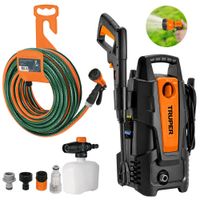 Combo Hidrolavadora Truper 1500 PSI manguera de 10m pistola de riego