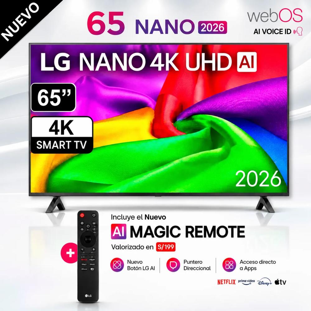 TELEVISOR LED 65 PULGADAS 4K ULTRA HD WEBOS 65NU800BPSB