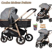 Coche Cuna Amplio para Bebe Silver Gray