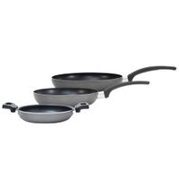 Pack ILKO Sartén 20 + 26 + Paila Cool Gray Aluminio Reciclado