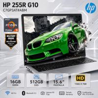 Laptop HP 255R G10 AMD Ryzen 5 7535U 16GB DDR5 512GB SSD Radeon 660M 15.6 HD Windows 11 Gris C7GP3AT