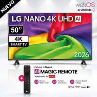 Televisor LG 50NU800BPSC 50 Pulg Nano 4K UHD AI Smart TV 2026