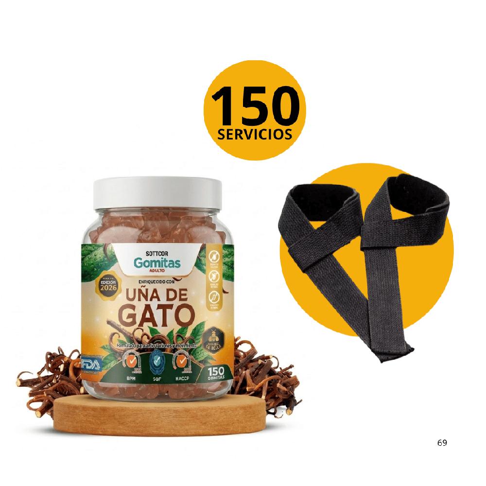 Sottcor Gomitas de Uña de Gato - Soporte Articular y Movimiento con straps de regalo