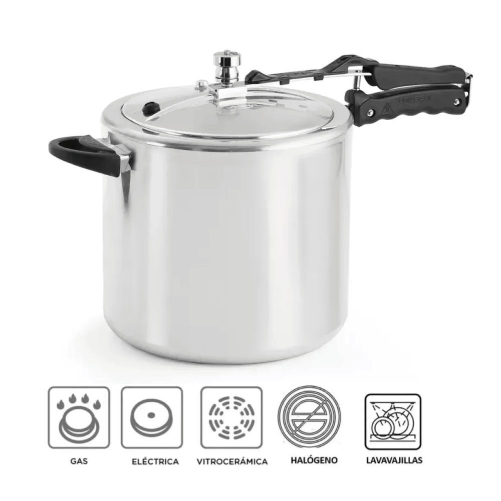 Olla a presión Universal 13 Lts doble válvula de seguridad