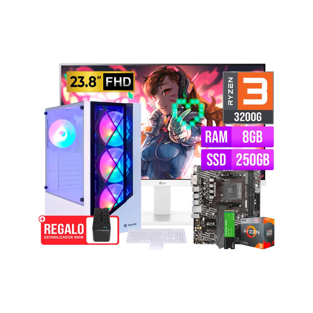 COMPUTADORA AMD RYZEN 3 3200G RAM 8GB SSD 250GB