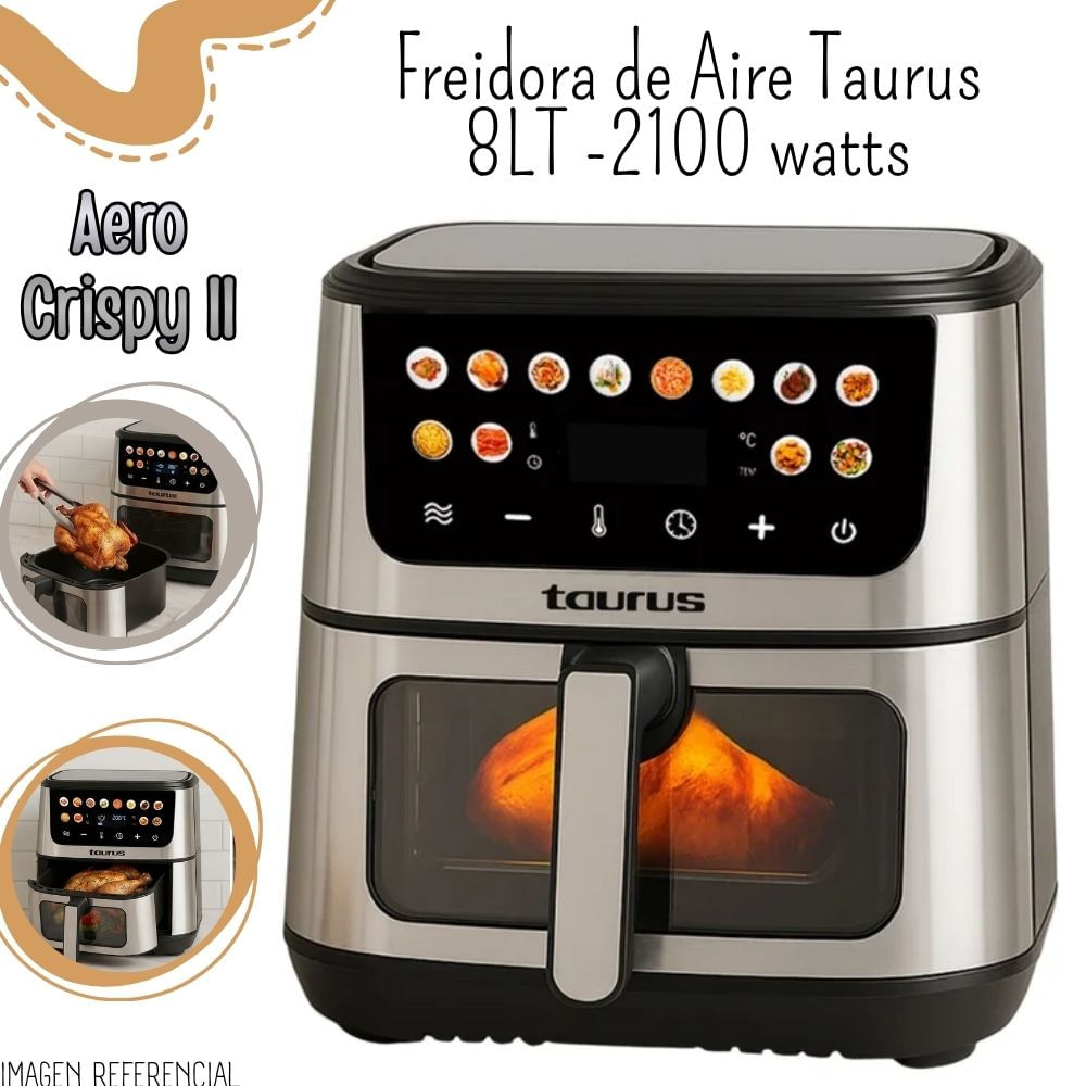 Freidora de Aire Taurus 8LT 2100W Aero Crispy II - PE9900250A