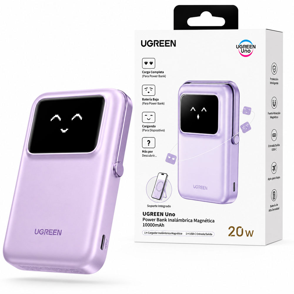 Power Bank UGREEN PB572 10000mAh 20W Inalámbrico Magnético