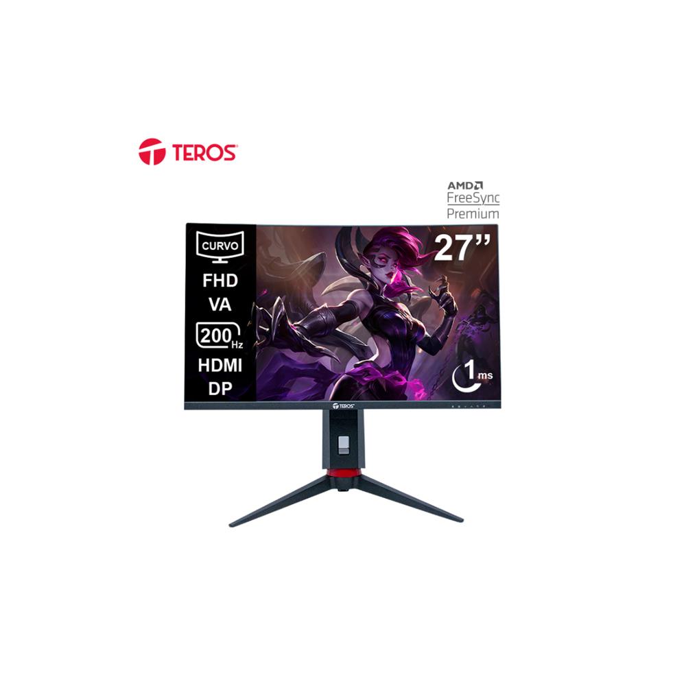MONITOR CURVO GAMING TEROS TE-2788G 27 FHD VA 200HZ 1MS HDMI DP