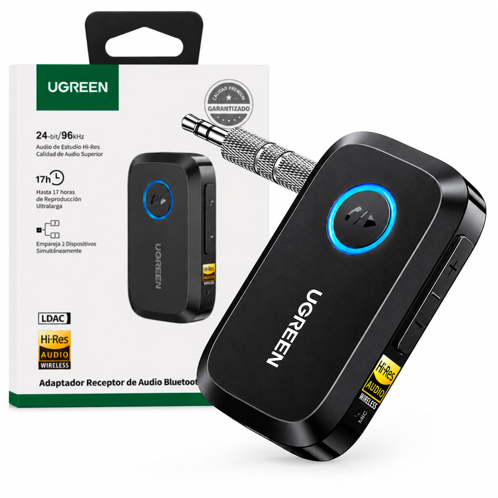 UGREEN BT509 Receptor Bluetooth 6.0 Hi-Res Audio LDAC 3.5mm