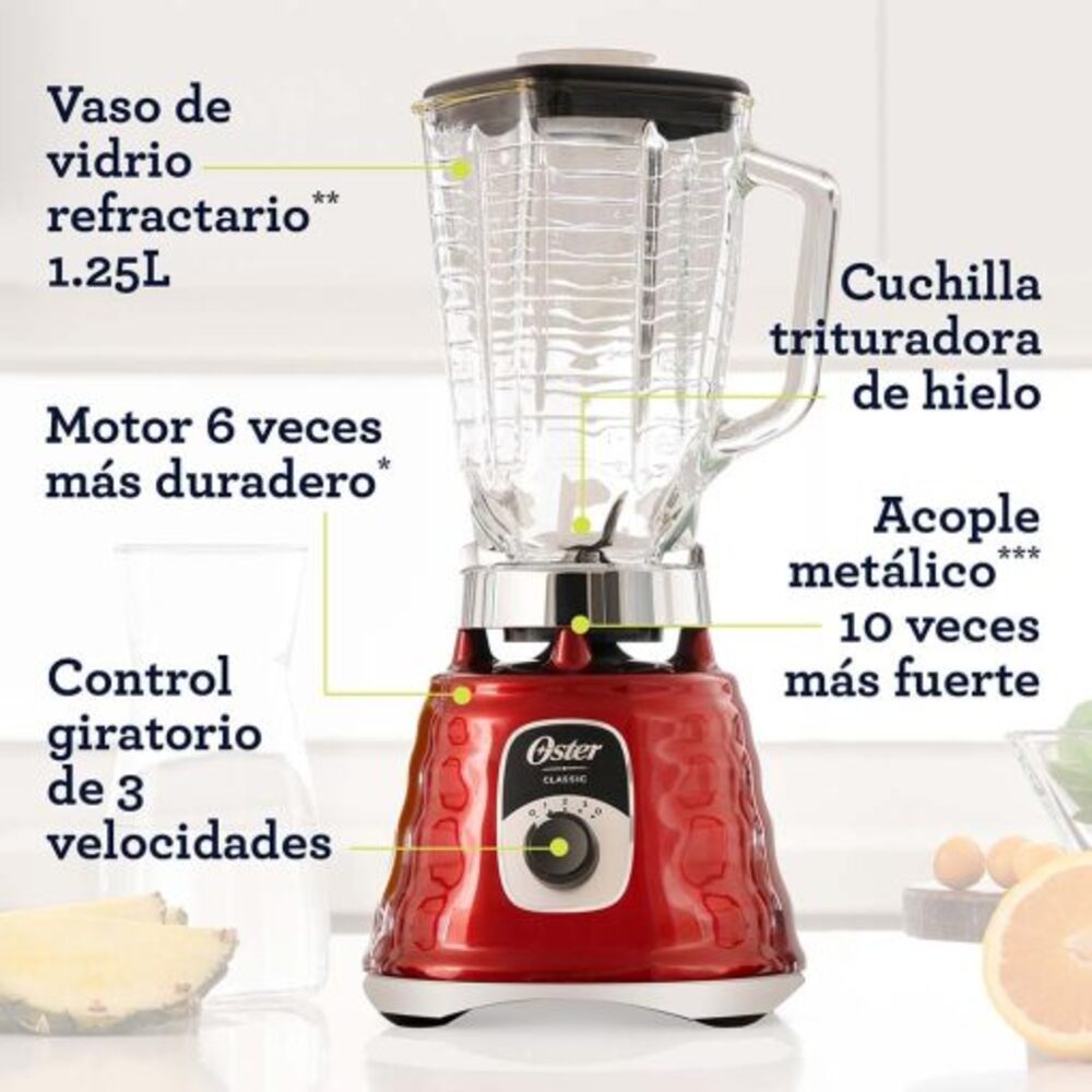 Licuadora Oster Beehive BLST4126R-053 de 1.25 litros y 700 W