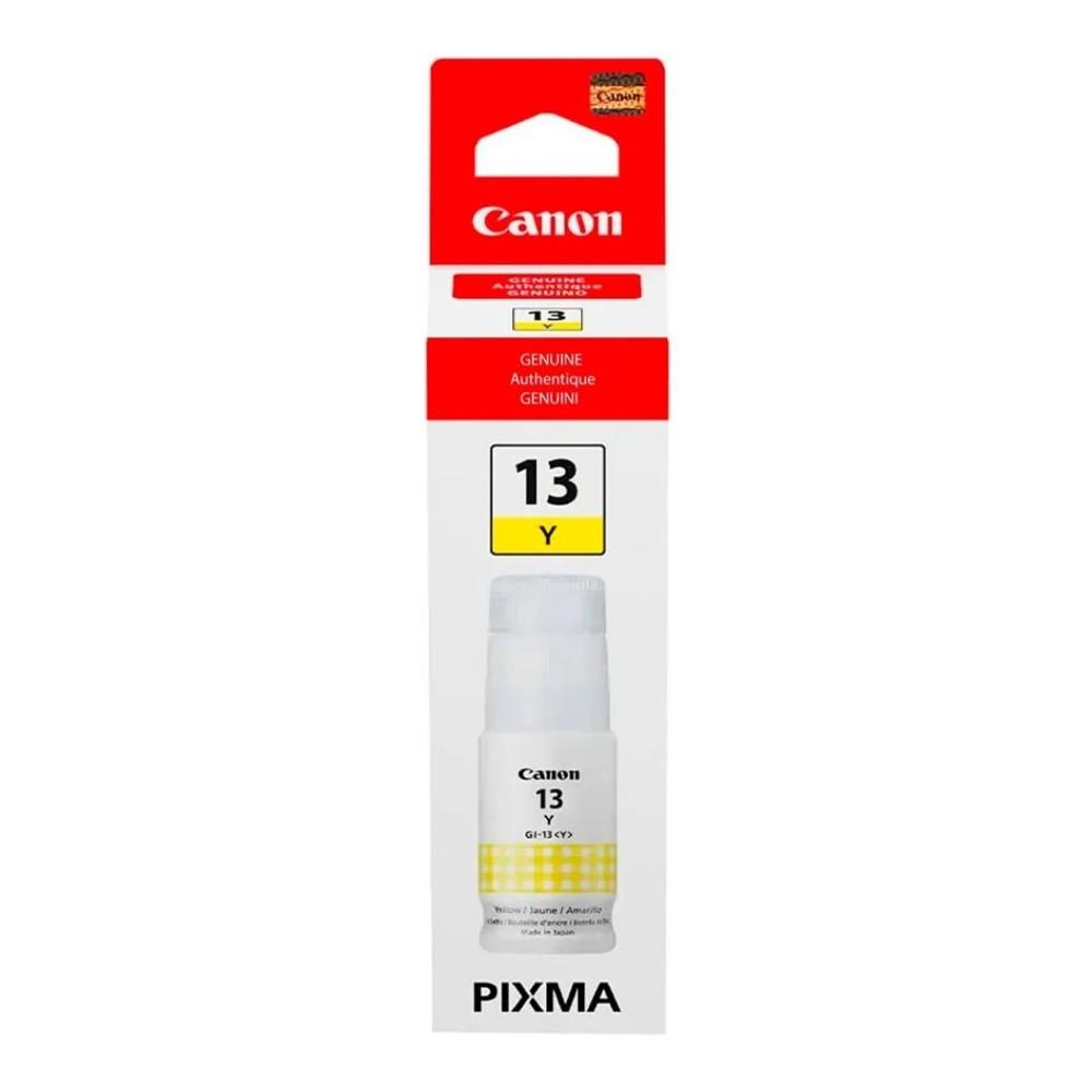Botella de Tinta Canon GI-13Y Amarillo 70ml para PIXMA MegaTank G510/G610