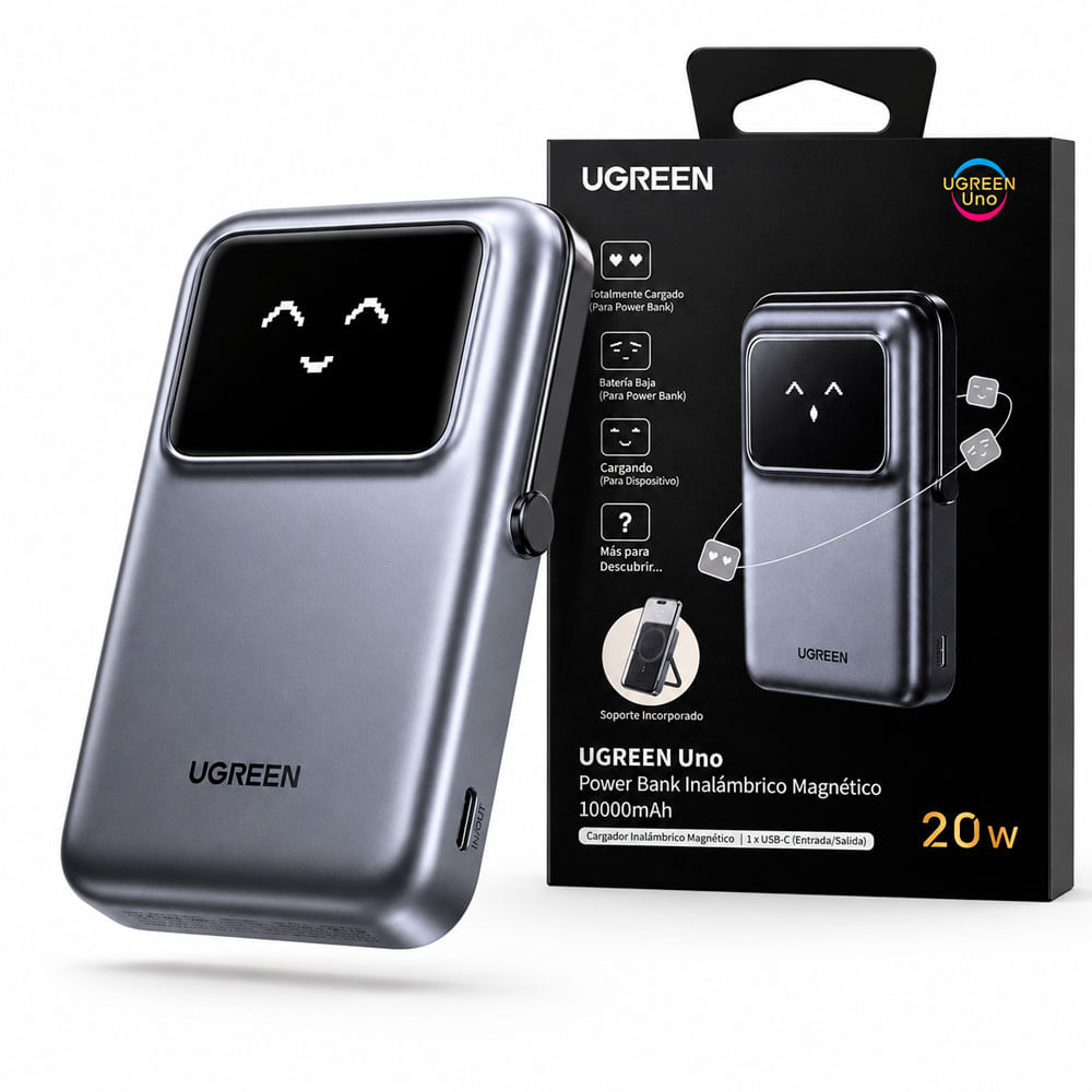 UGREEN PB572 Power Bank 10000mAh 20W Inalámbrico Magnético