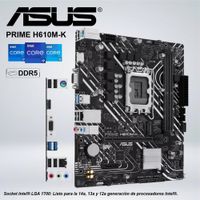 PLACA ASUS PRIME H610M-K DDR5 SOCKET INTEL LGA 1700