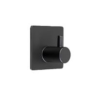 Set 5 Percheros Negros Metálicos para Baño